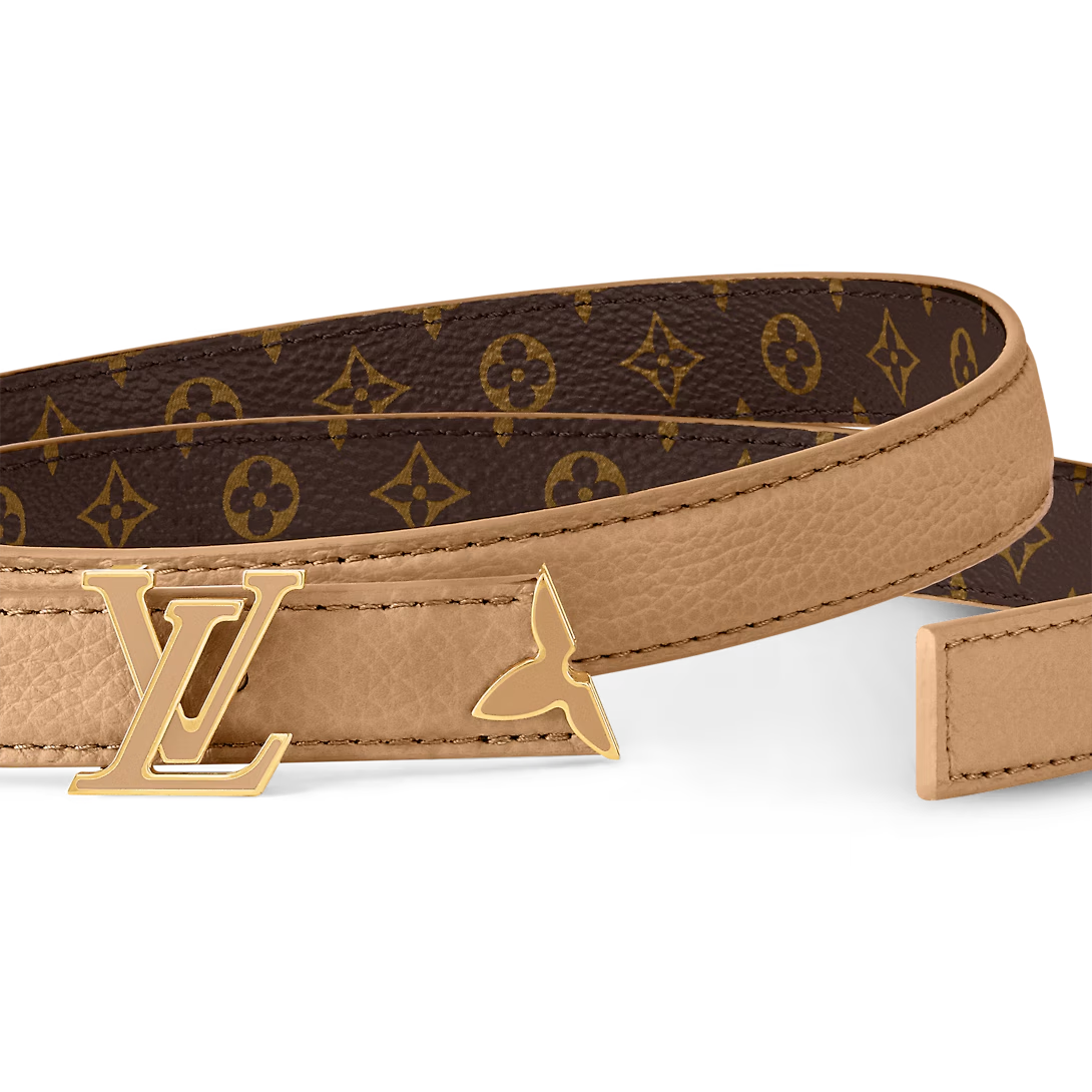  Thắt Lưng Nữ Louis Vuitton Pretty LV Enamel 20MM Reversible Belt 'Beige' 