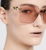  Kính Nữ Dior CD Chain M1U 'Nude Square' 
