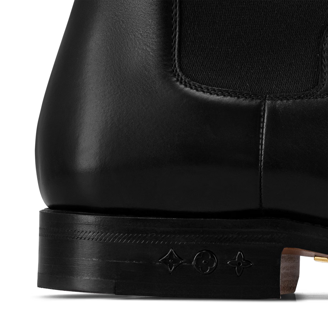  Giày Nam Louis Vuitton Chelsea Ankle Boots 'Black' 