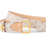  Thắt Lưng Nữ Louis Vuitton LV Flowergram Ardillon 30MM Belt 'White' 