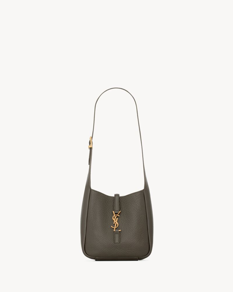  Túi Nữ Saint Laurent Le 5 À 7 Supple Baby In Grained Leather 'Musk' 