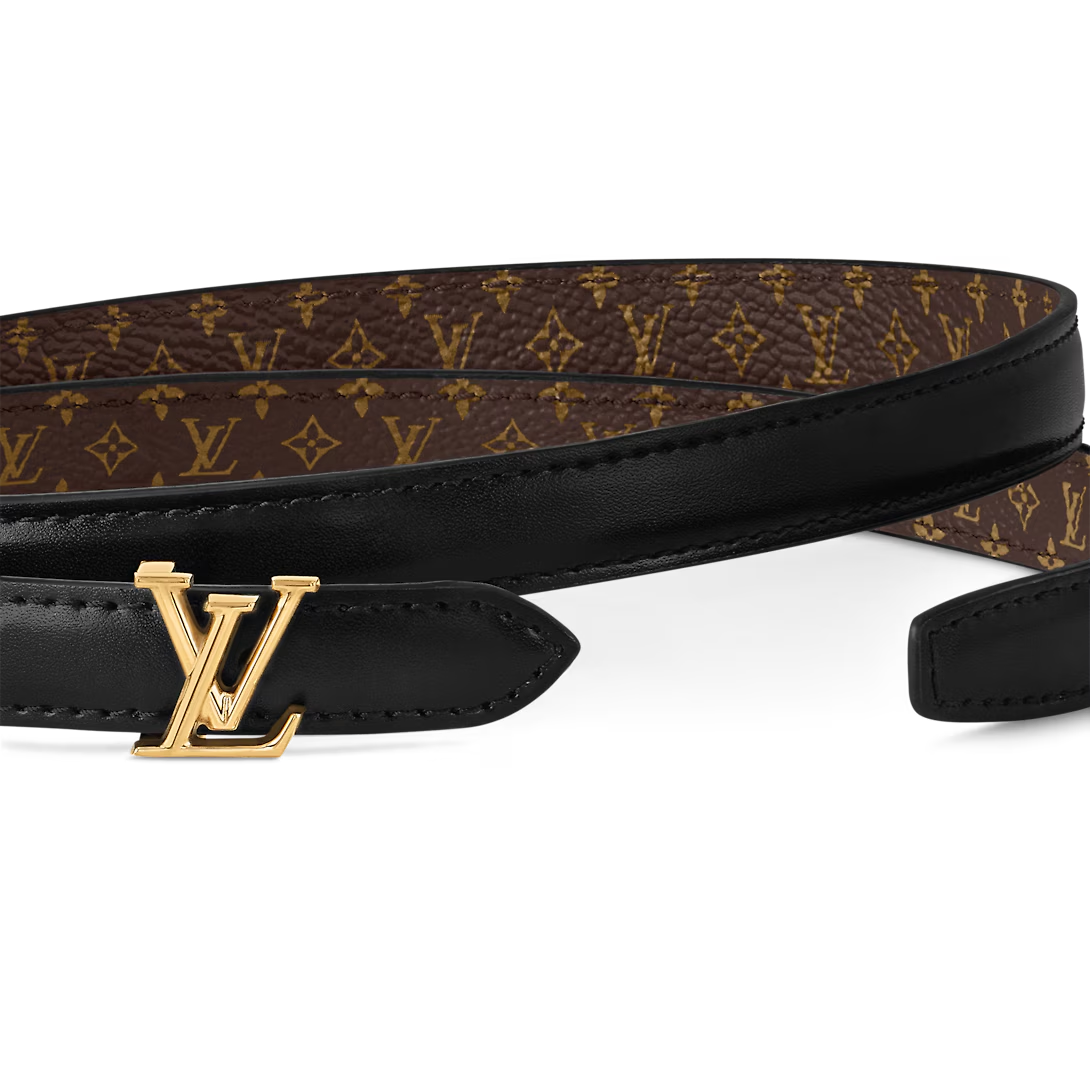  Thắt Lưng Nữ Louis Vuitton LV Mini 15MM Reversible Belt 'Black' 