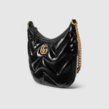  Túi Nữ Gucci GG Marmont Small Shoulder Bag 'Black Patent' 