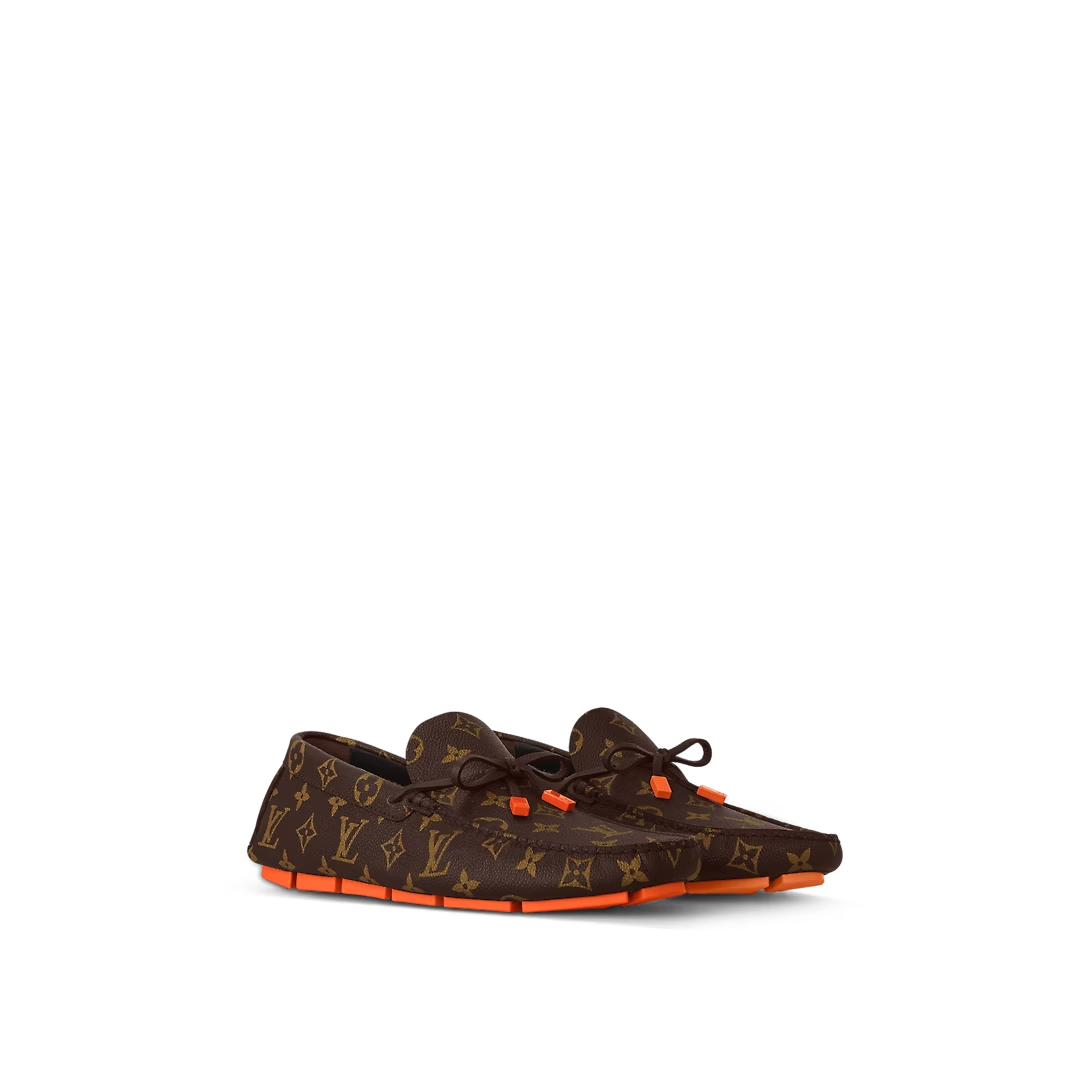  Giày Nam Louis Vuitton LV Driver Moccasins 'Ebene' 