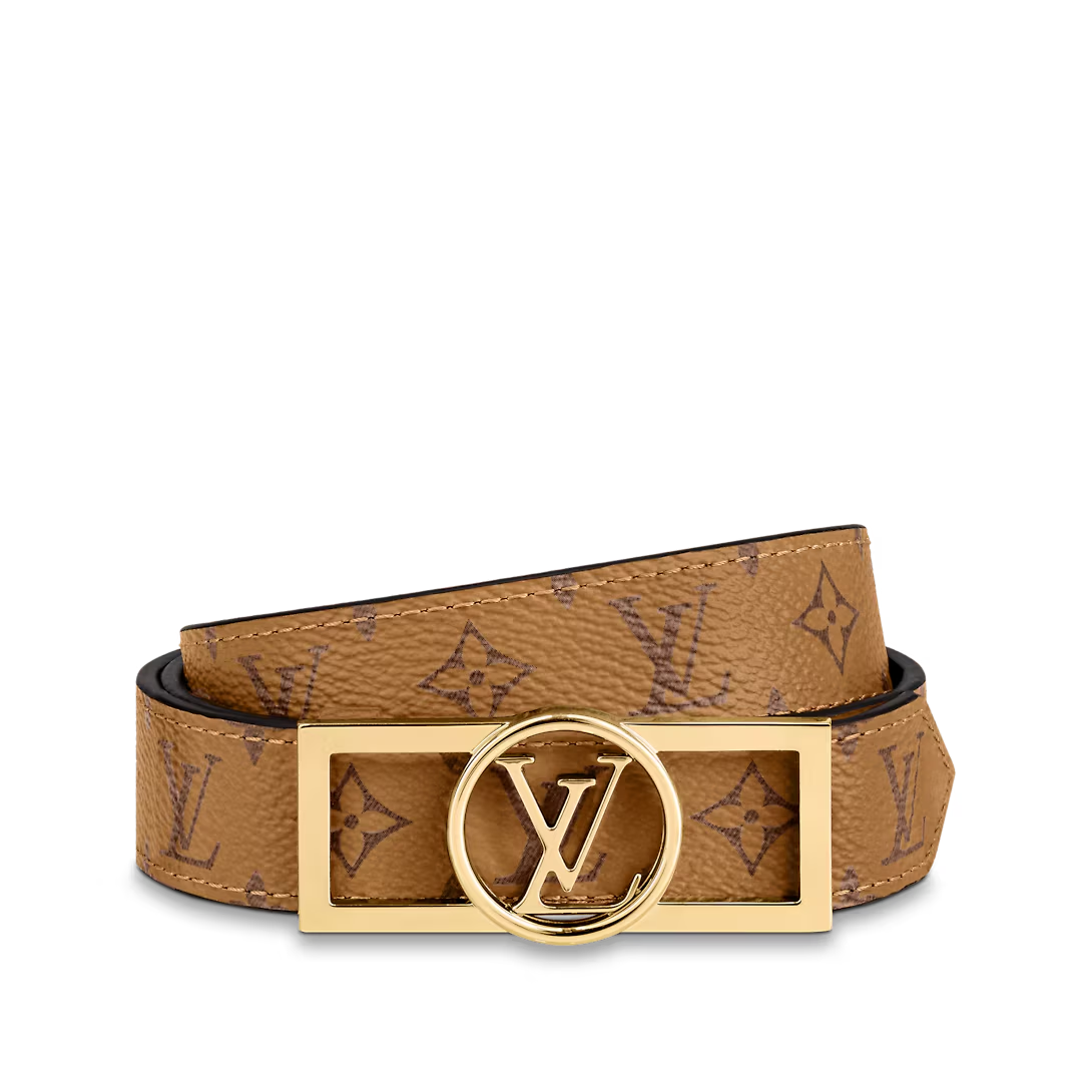  Thắt Lưng Nữ Louis Vuitton Dauphine 25MM Reversible Belt 'Black' 
