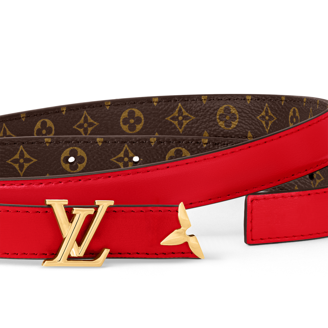  Thắt Lưng Nữ Louis Vuitton Pretty LV 20MM Reversible Belt 'Red' 