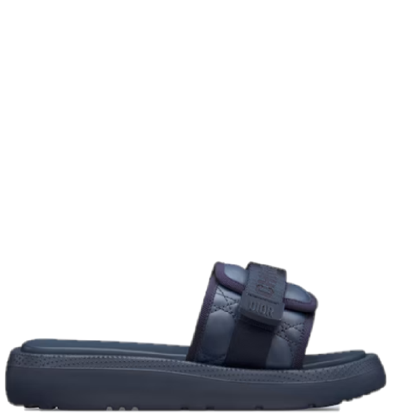  Dép Nữ Dior Dioriviera Dio(R)Evolution Slide 'Blue Leather' 