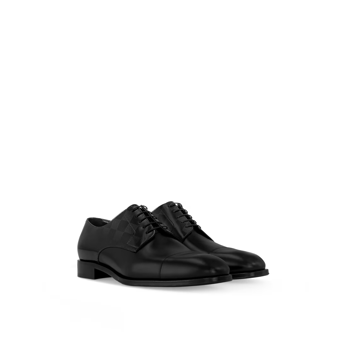  Giày Nam Louis Vuitton Minister Derby Shoes 'Black' 