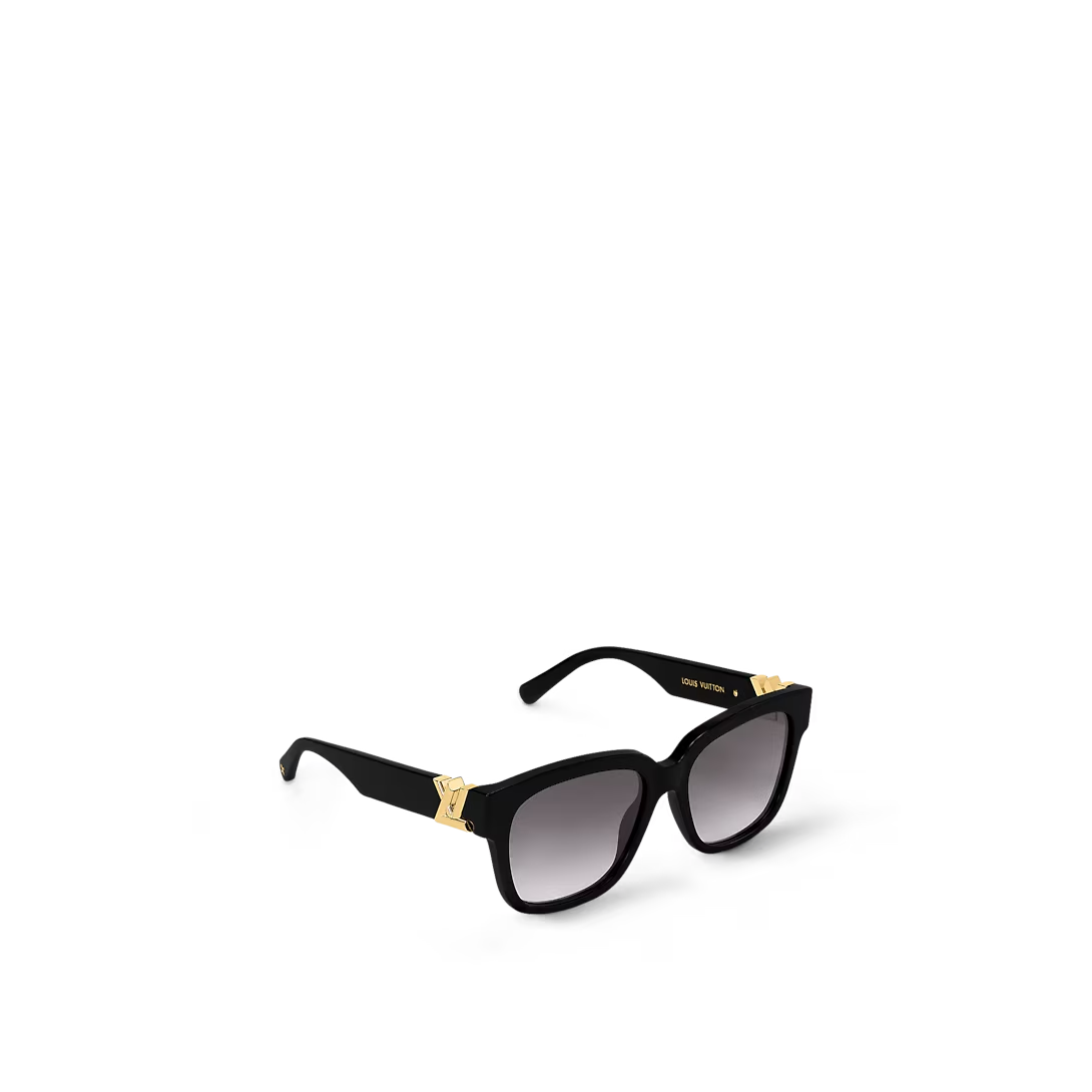  Kính Nữ Louis Vuitton LV GO-14 Square Sunglasses 'Black' 