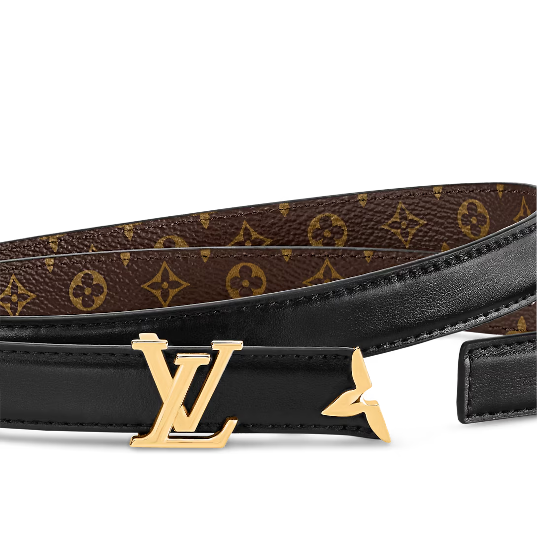  Thắt Lưng Nữ Louis Vuitton Pretty LV 20MM Reversible Belt 'Black' 