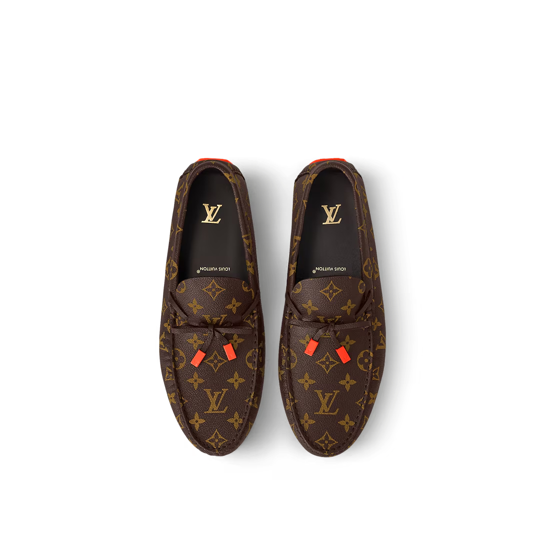 Giày Nam Louis Vuitton LV Driver Moccasins 'Ebene' 