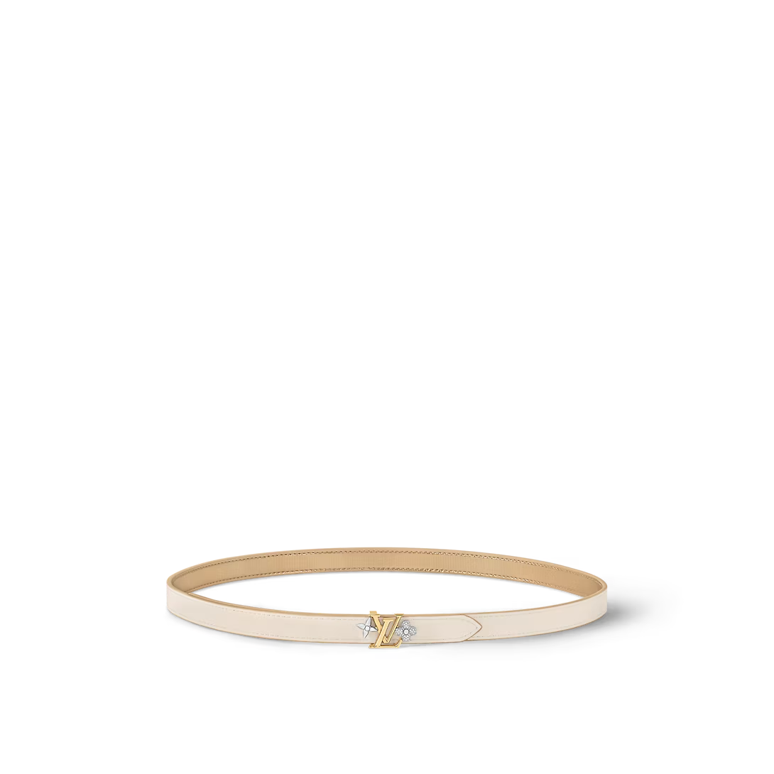  Thắt Lưng Nữ Louis Vuitton LV Gram Vernis 15MM Reversible Belt 'White' 
