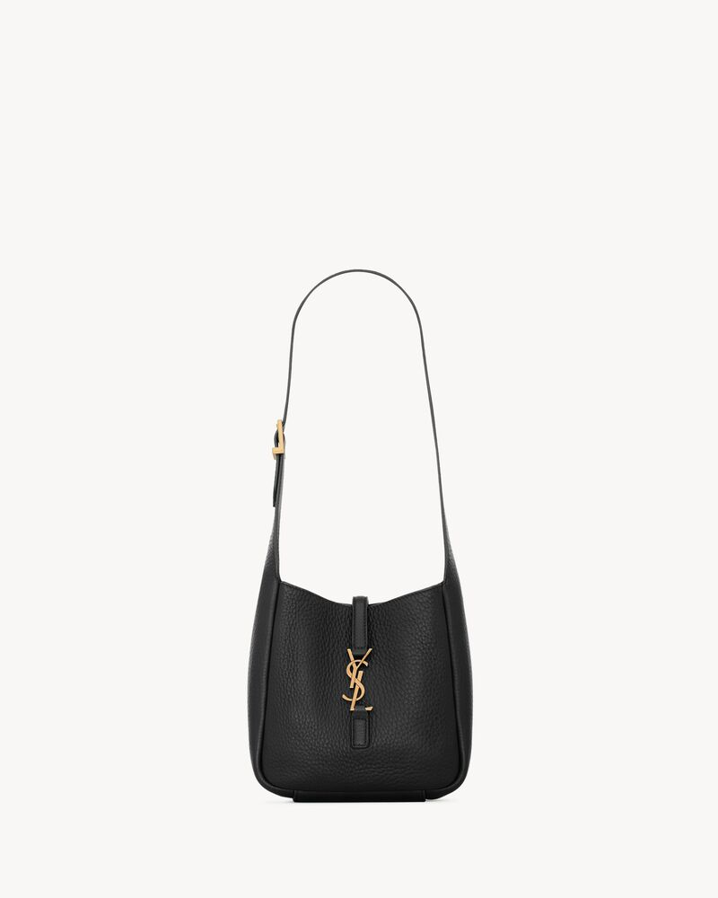  Túi Nữ Saint Laurent Le 5 À 7 Supple Baby In Grained Leather 'Black' 