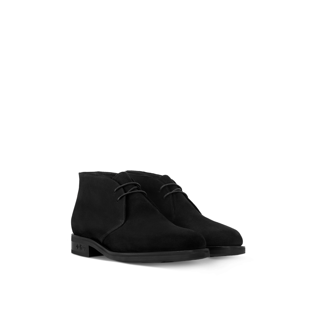  Giày Nam Louis Vuitton LV Flex High Derbies Fur 'Black' 