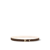  Thắt Lưng Nữ Louis Vuitton Pretty LV Enamel 20MM Reversible Belt 'Blanc' 