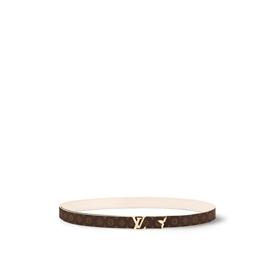 Thắt Lưng Nữ Louis Vuitton Pretty LV Enamel 20MM Reversible Belt 'Blanc' 