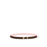  Thắt Lưng Nữ Louis Vuitton Pretty LV Enamel 20MM Reversible Belt 'Rose' 