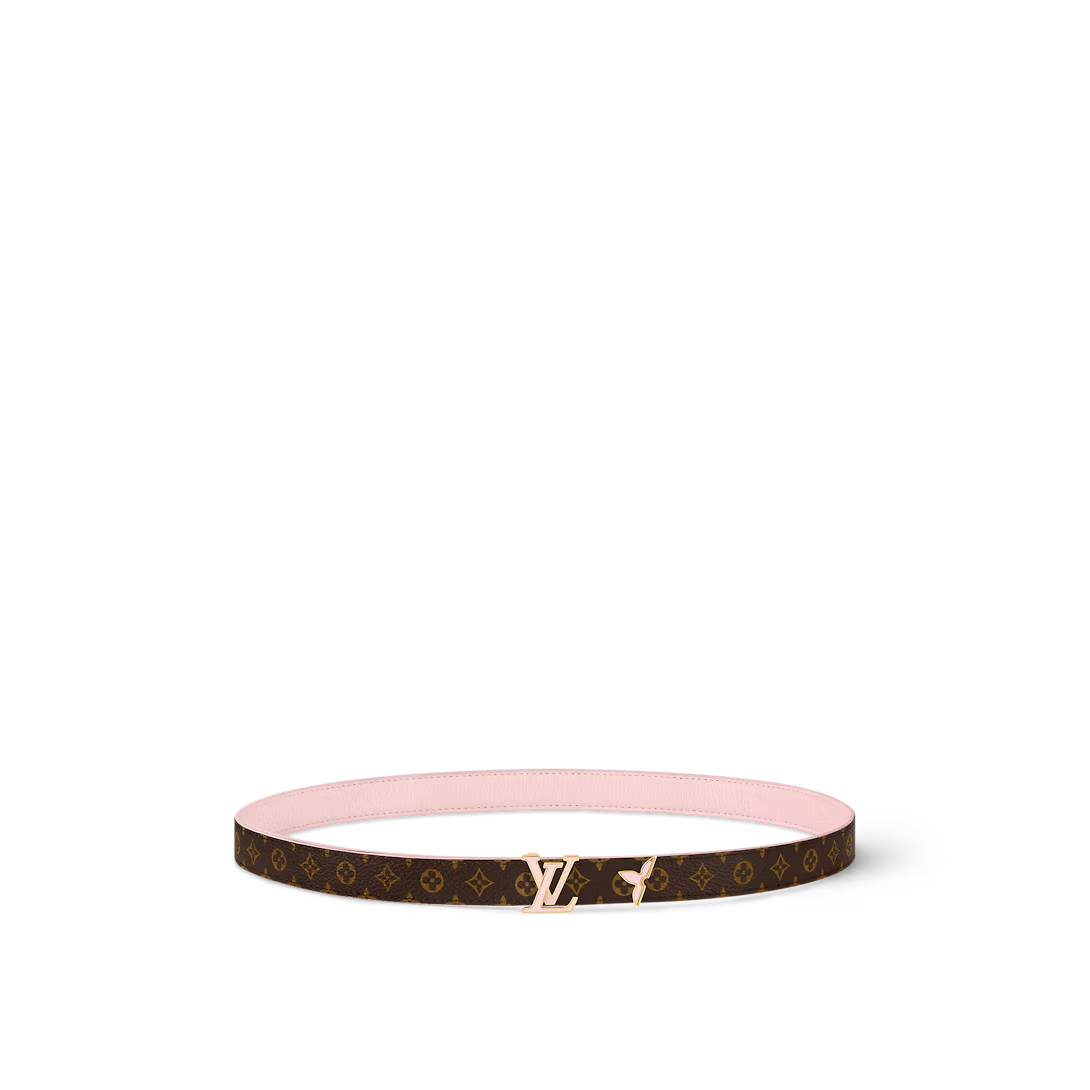  Thắt Lưng Nữ Louis Vuitton Pretty LV Enamel 20MM Reversible Belt 'Rose' 