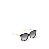  Kính Nữ Louis Vuitton Minigram Pearl Square Sunglasses 'Black' 