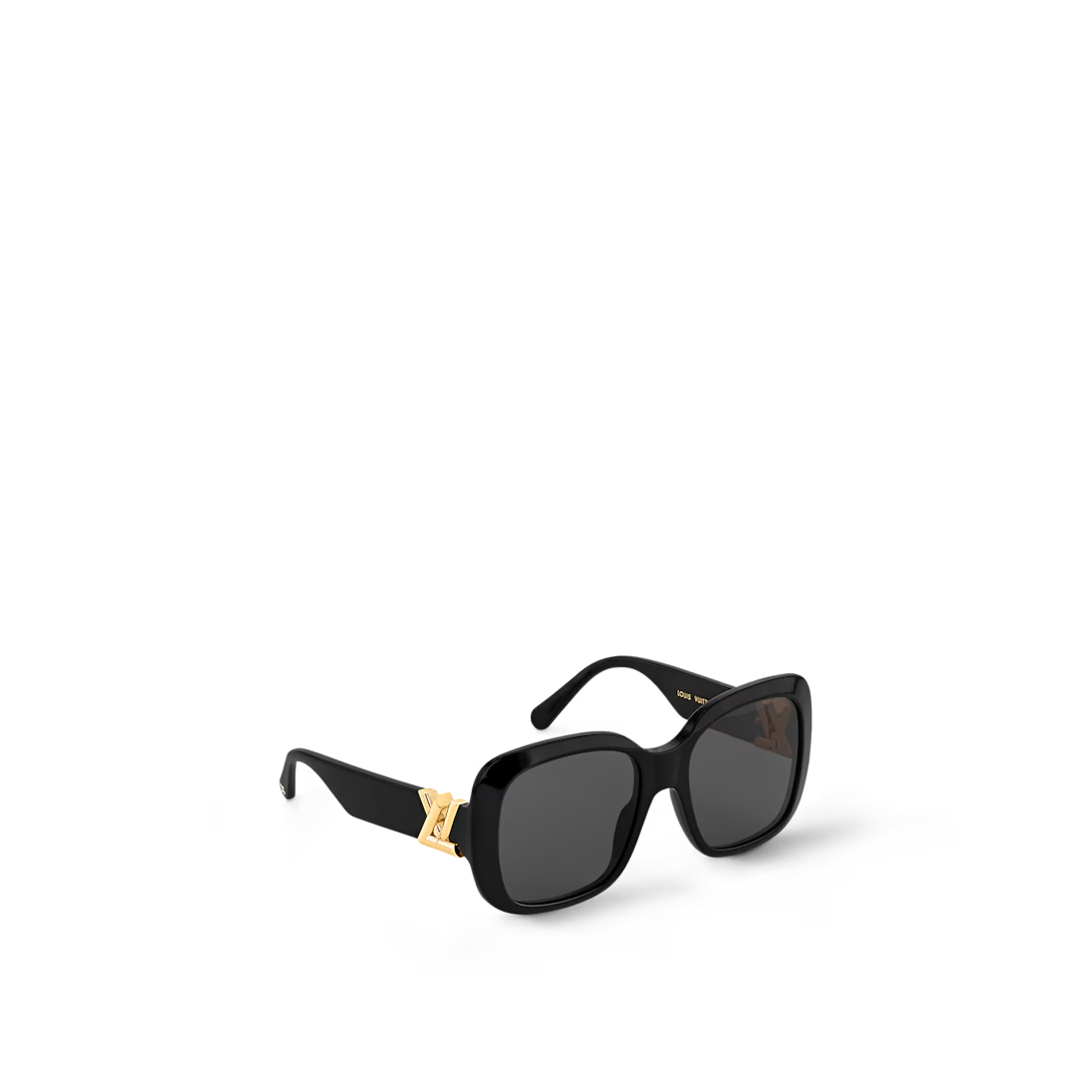  Kính Nữ Louis Vuitton LV GO-14 XL Square Sunglasses 'Black' 