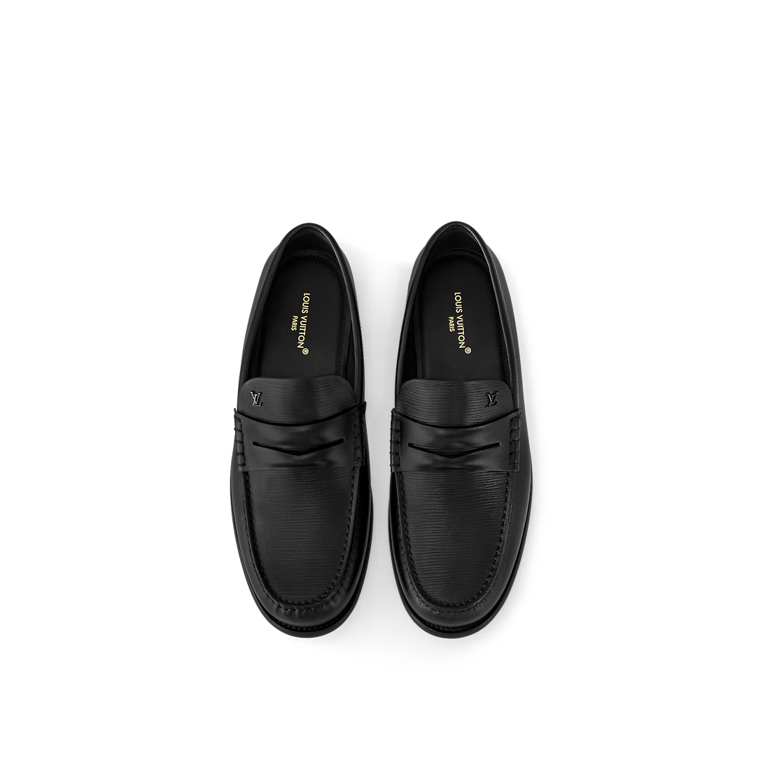  Giày Nam Louis Vuitton Louis Loafers 'Black' 