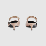  Giày Nữ Gucci Signoria Slingback Pump 'Light Beige' 