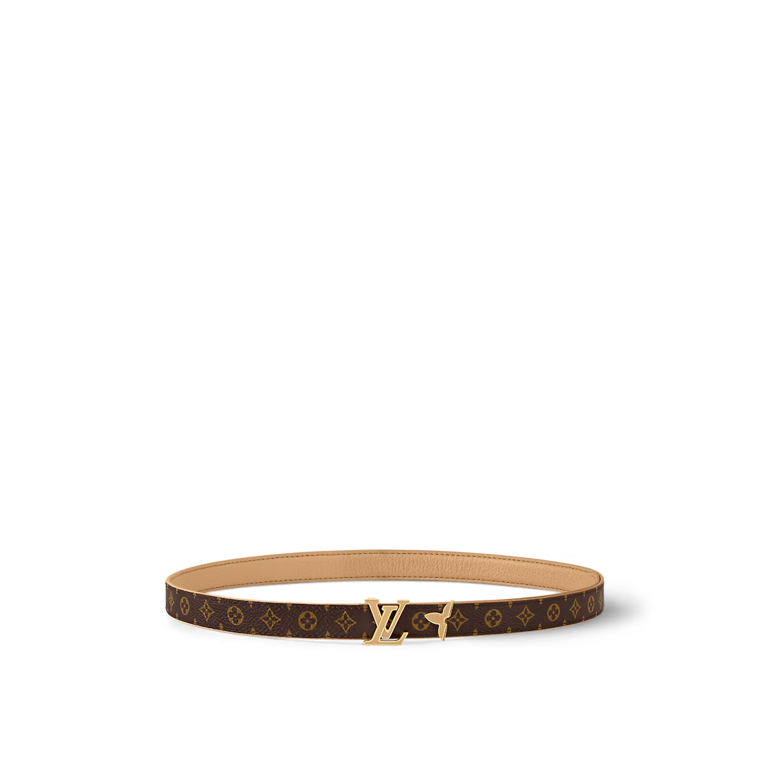  Thắt Lưng Nữ Louis Vuitton Pretty LV Enamel 20MM Reversible Belt 'Beige' 