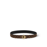  Thắt Lưng Nữ Louis Vuitton LV Flowergram 30mm Reversible Belt 'Black' 