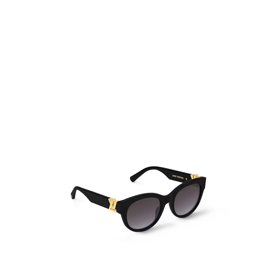 Kính Nữ Louis Vuitton LV GO-14 Round Sunglasses 'Black