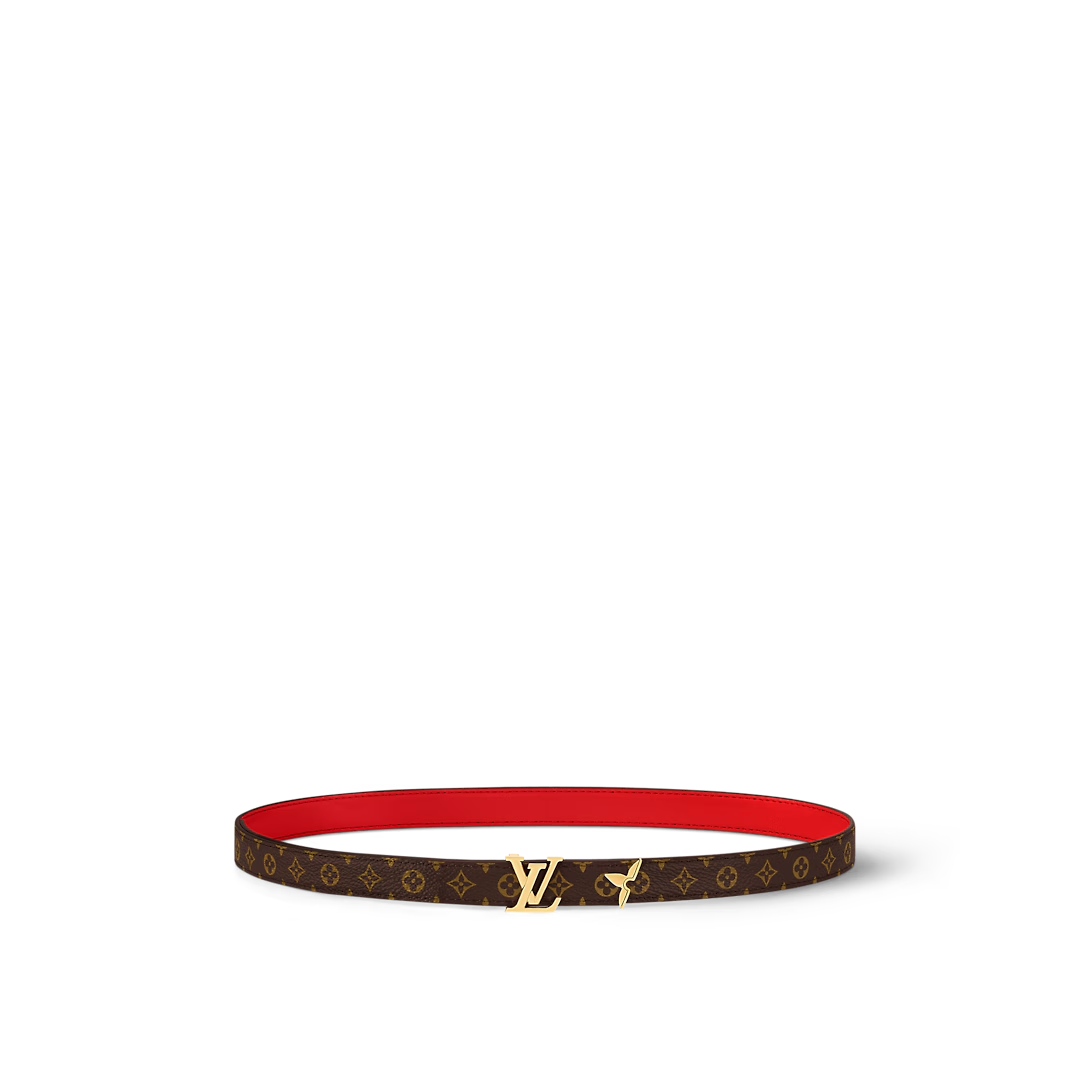  Thắt Lưng Nữ Louis Vuitton Pretty LV 20MM Reversible Belt 'Red' 