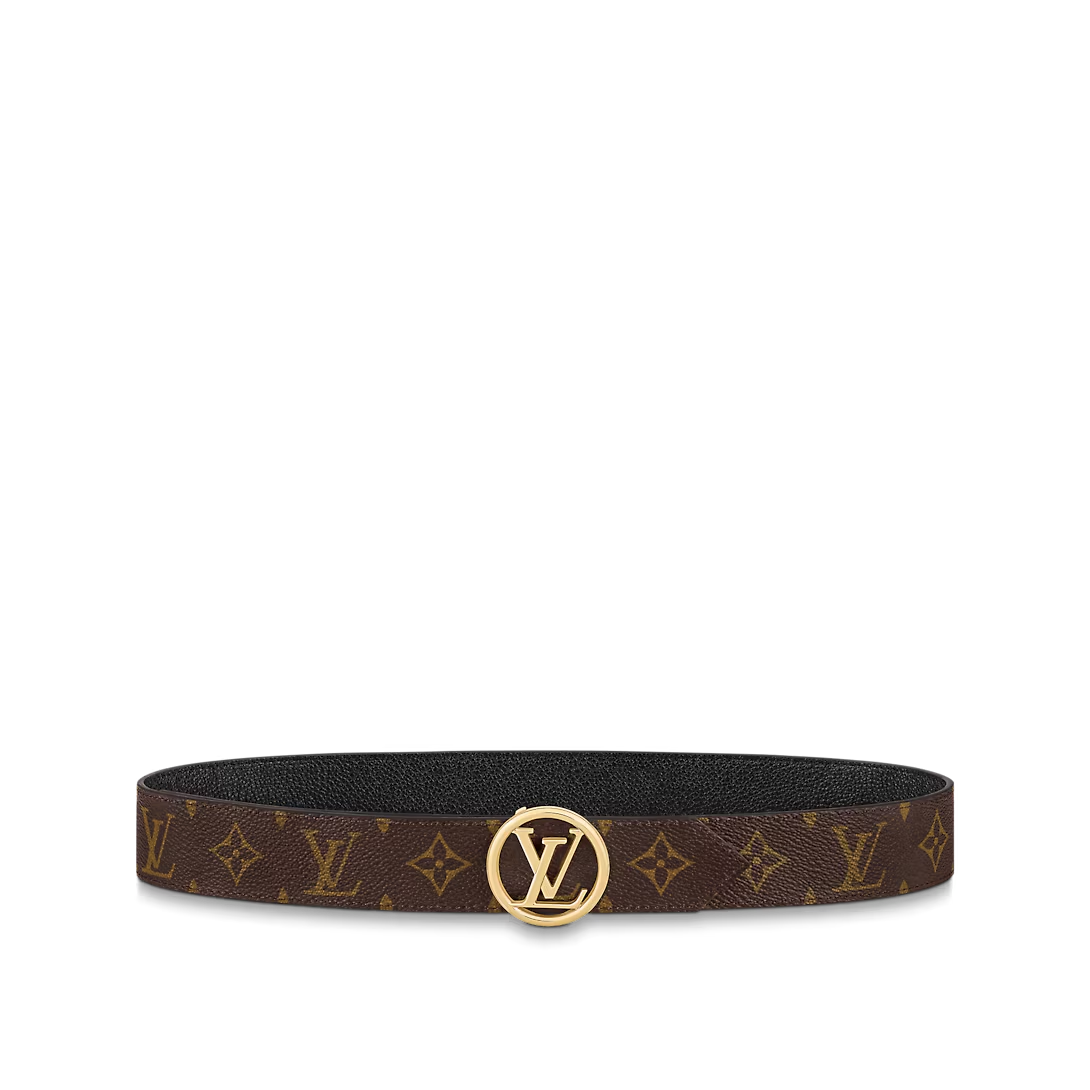  Thắt Lưng Nữ Louis Vuitton LV Circle 35MM Reversible Belt 'Black' 