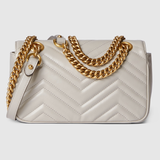  Túi Nữ Gucci GG Marmont Matelassé Mini Bag 'Light Grey' 