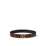  Thắt Lưng Nữ Louis Vuitton LV Circle 35MM Reversible Belt 'Black' 