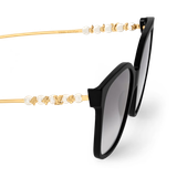  Kính Nữ Louis Vuitton Minigram Pearl Square Sunglasses 'Black' 