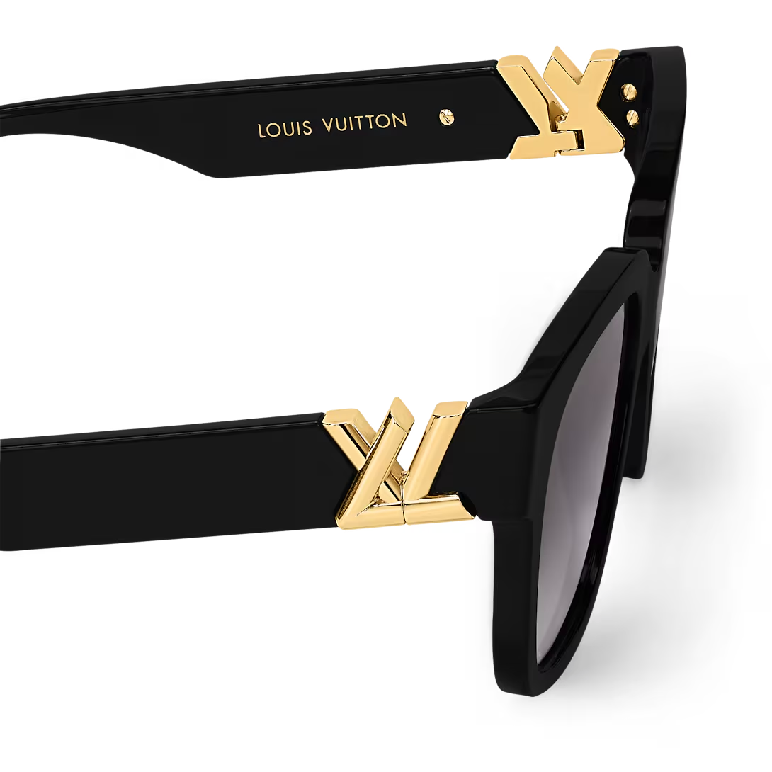  Kính Nữ Louis Vuitton LV GO-14 Square Sunglasses 'Black' 