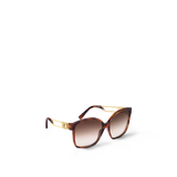  Kính Nữ Louis Vuitton LV Link Light Classic Square Sunglasses 'Brown' 