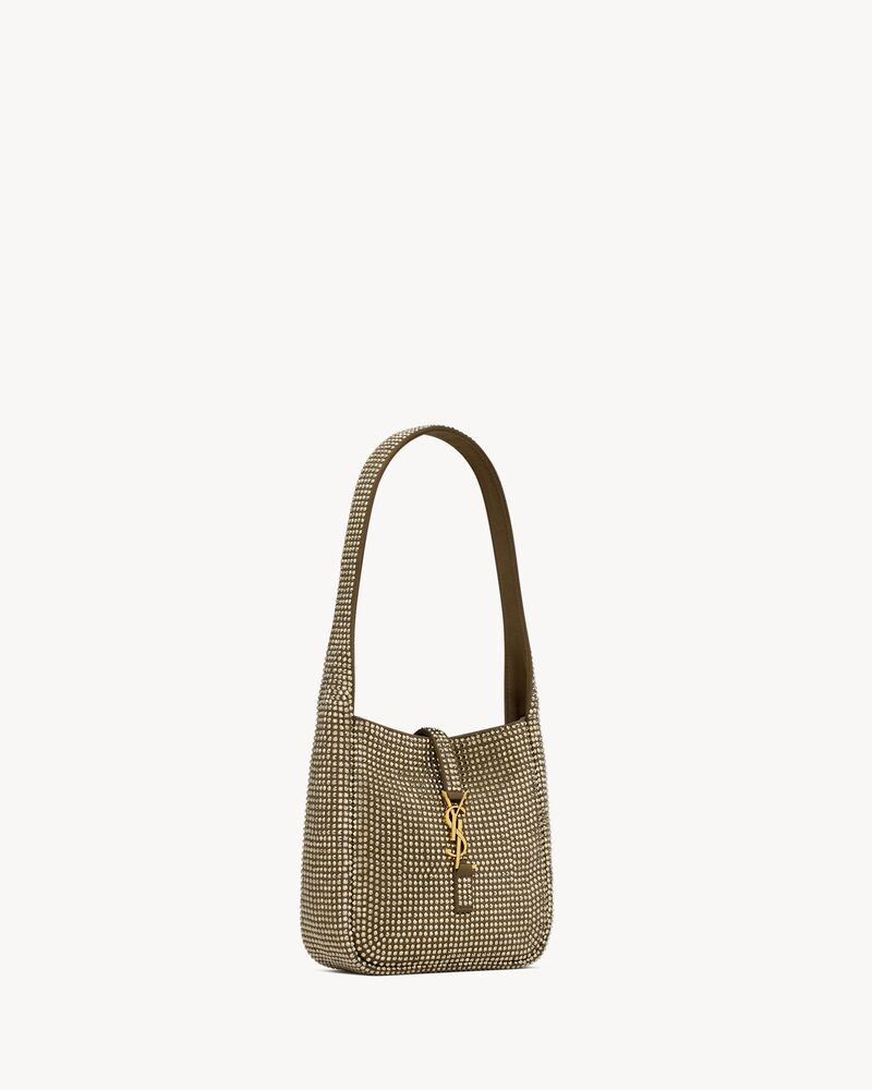  Túi Nữ Saint Laurent Le 5 À 7 Supple Baby In Silk Satin And Crystals 'Astres' 