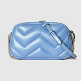  Túi Nữ Gucci GG Marmont Small Shoulder Bag 'Blue' 