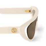  Kính Nữ Louis Vuitton LV Split Cat Eye Sunglasses 'Cream' 