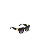  Kính Nữ Louis Vuitton LV Link PM Square Sunglasses 'Black' 