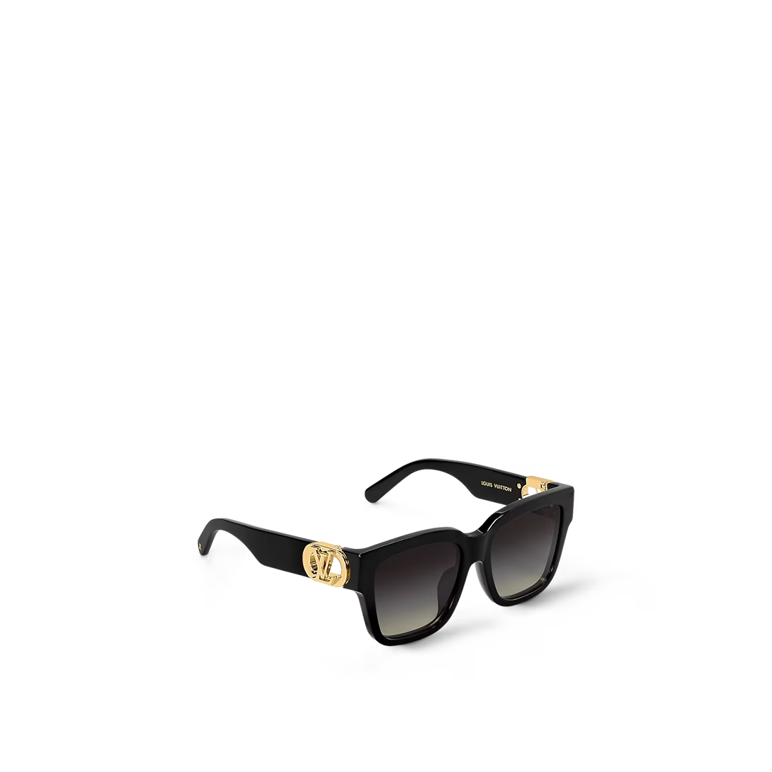  Kính Nữ Louis Vuitton LV Link PM Square Sunglasses 'Black' 