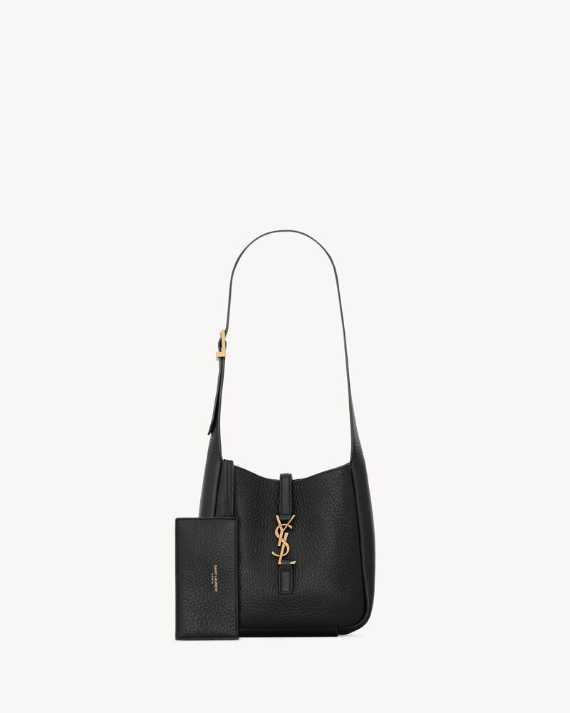  Túi Nữ Saint Laurent Le 5 À 7 Supple Baby In Grained Leather 'Black' 