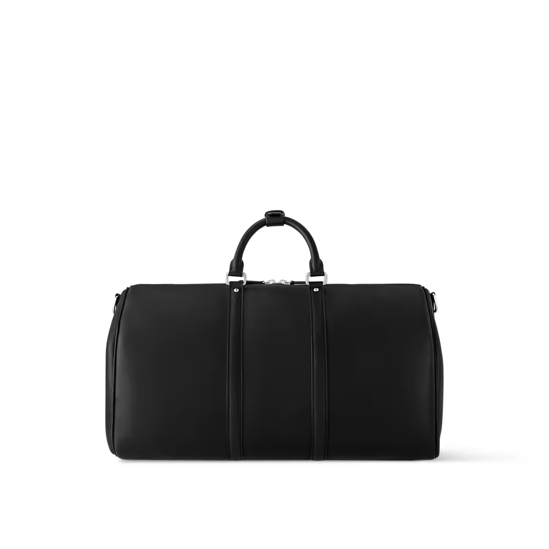  Túi Nam Louis Vuitton Keepall Bandoulière 50 Bag 'Black' 