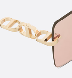  Kính Nữ Dior CD Chain M1U 'Nude Square' 