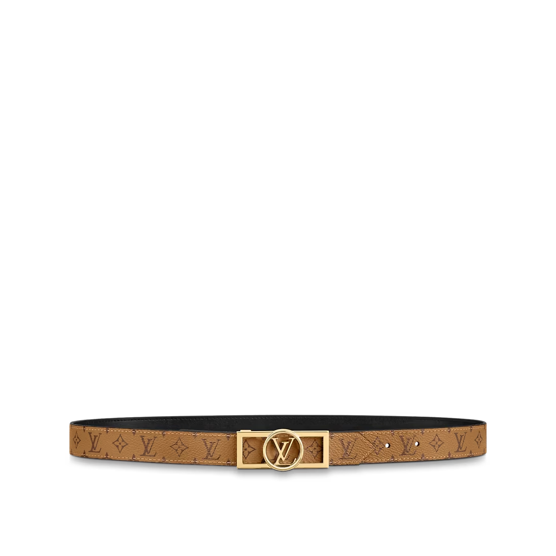  Thắt Lưng Nữ Louis Vuitton Dauphine 25MM Reversible Belt 'Black' 