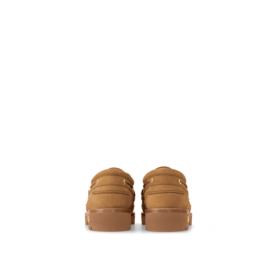  Giày Nam Louis Vuitton LV Ranger Boat Shoes 'Beige' 