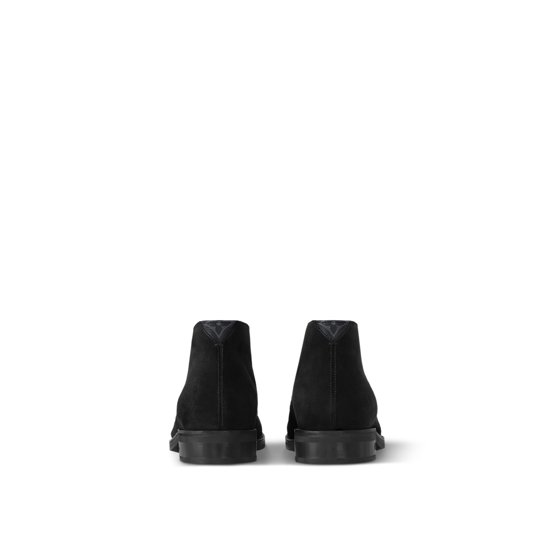  Giày Nam Louis Vuitton LV Flex High Derbies Fur 'Black' 