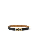  Thắt Lưng Nữ Louis Vuitton Dauphine 25MM Reversible Belt 'Black' 