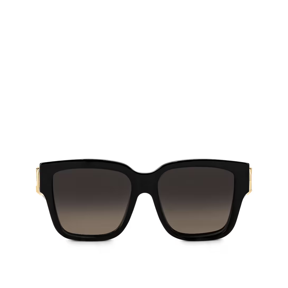  Kính Nữ Louis Vuitton LV Link PM Square Sunglasses 'Black' 