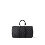  Túi Nam Louis Vuitton Keepall Bandoulière 35 Bag 'Black' 